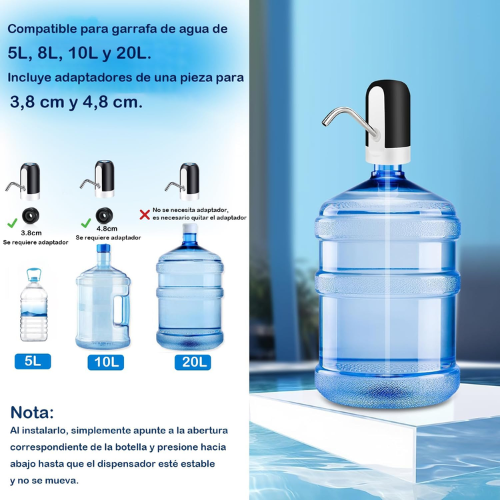 Dispensador de agua eléctrico USB